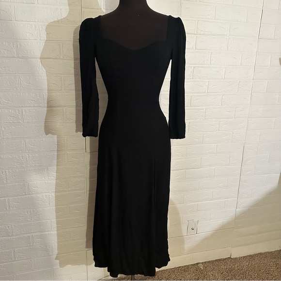 Reformation Mara Dress Black - Picture 2 of 10